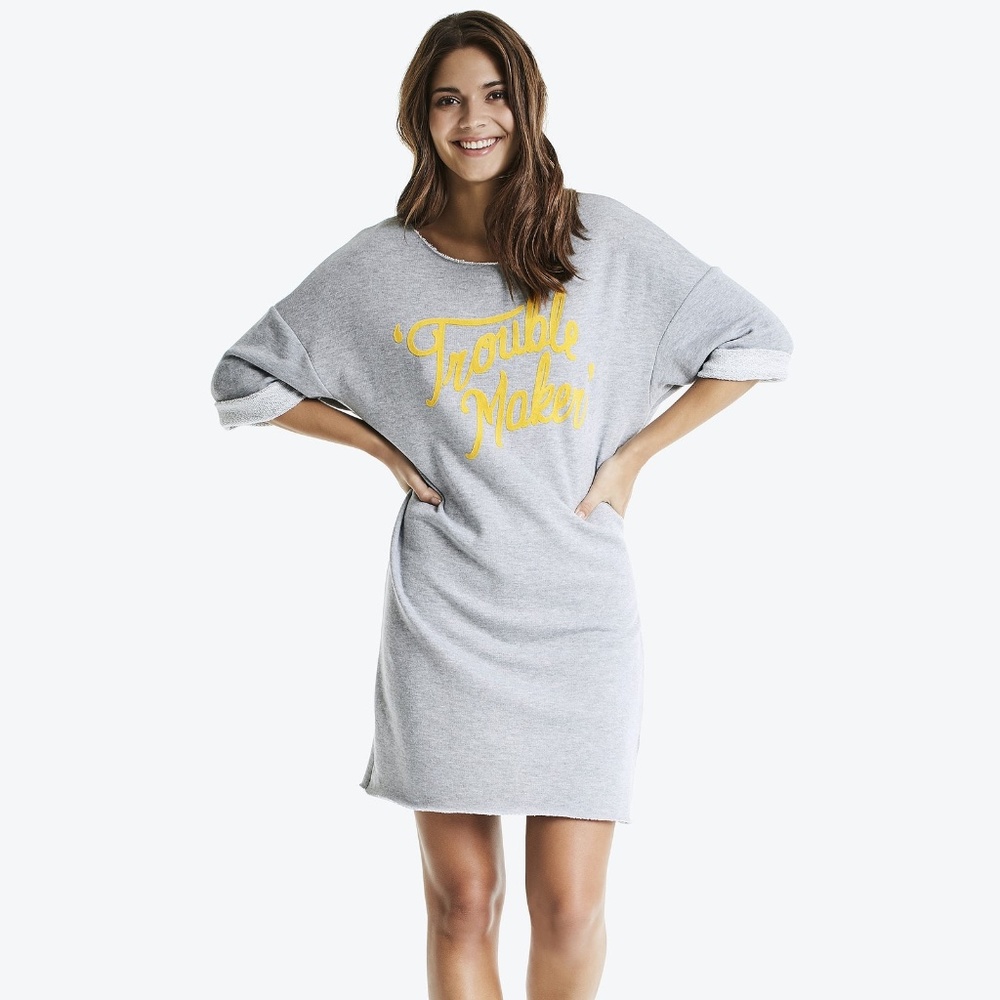 ⬇️👉Bik Bok Graphic  Sweater Dress